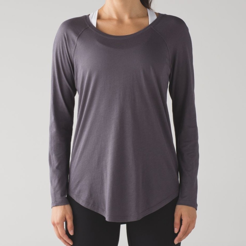 Lululemon Locarno Long Sleeve Dark Carbon